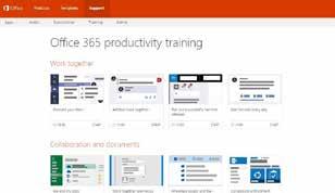 ms/productivitytraining Snabbstartsguider för Windows 10 Få tillgång till guider och självstudiekurser som hjälper dina slutanvändare att bekanta sig med