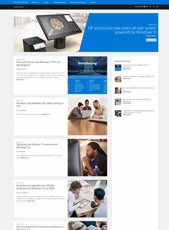 Planera, implementera och hantera: Bloggar 56 Bloggar Följ bloggen Windows for your Business och Office-bloggarna för att hålla dig uppdaterad om hur