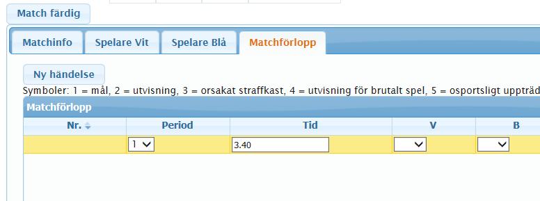 Manual FX för vattenpolo Sida 26 av 30 Välj i rullistan vilken period