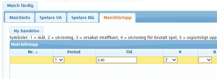 Du kan sedan använda tab-tangenten för att komma vidare.