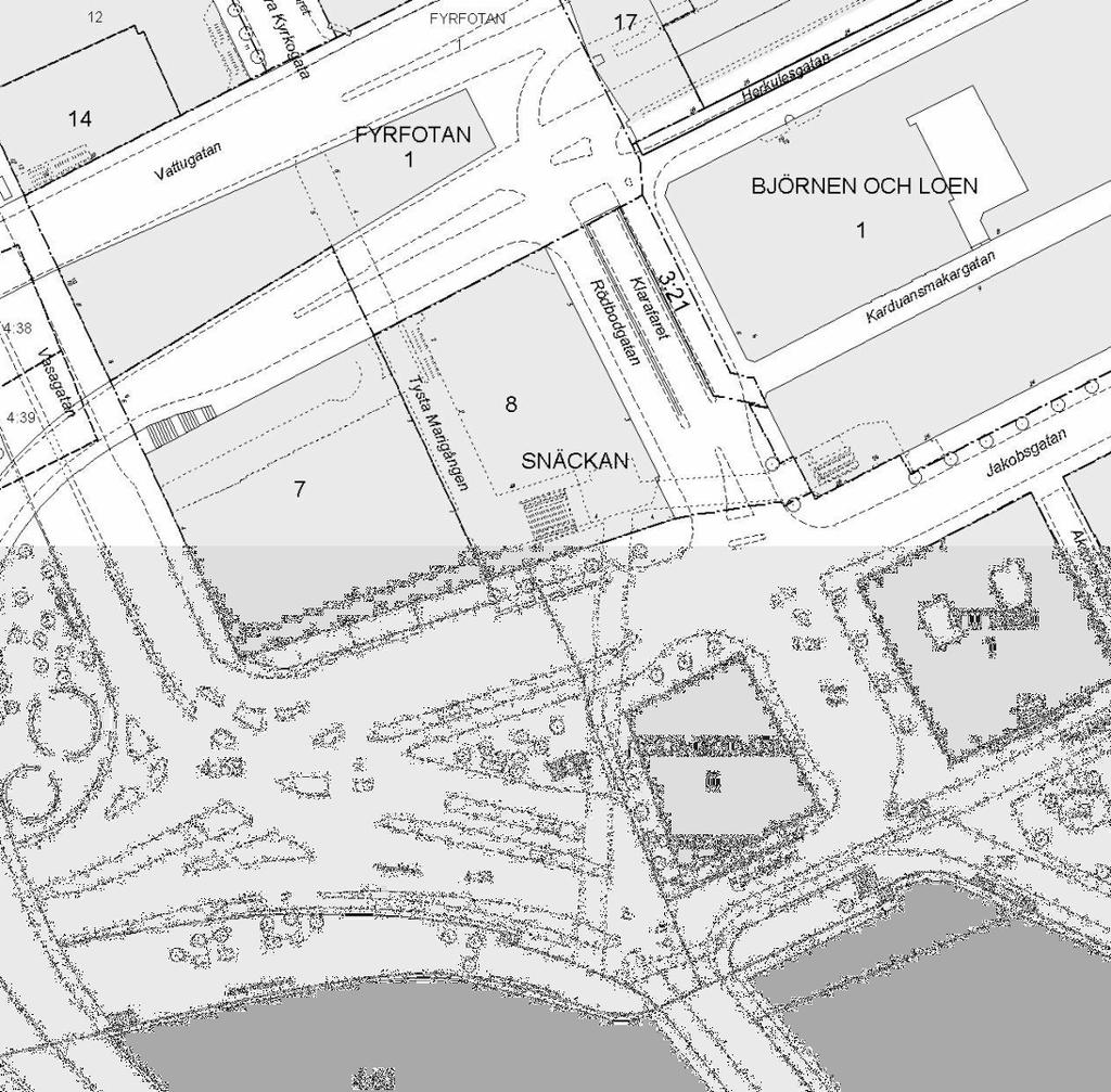 UTLÅTANDE Bakgrund År 2000 ändrades detaljplanen för fastigheterna Snäckan 8 och Björnen och Loen 1 avseende det underjordiska gångtunnelsystemet vid Tegelbacken.