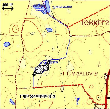 L Svedala Färdig: oktober 2002 Tidigare markanv: Ohävdad öppen mark Beskrivning: En damm har skapats i Åttebäckens huvudfåra ca 600 m
