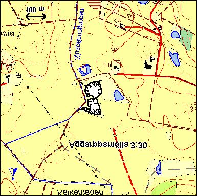 Aggarps by Färdig: oktober 2002 Tidigare markanv: Betesmark/Ohävdad öppen Beskrivning: Dammen har anlagts på låglänt och tidvis mycket fuktig mark i anslutning till den