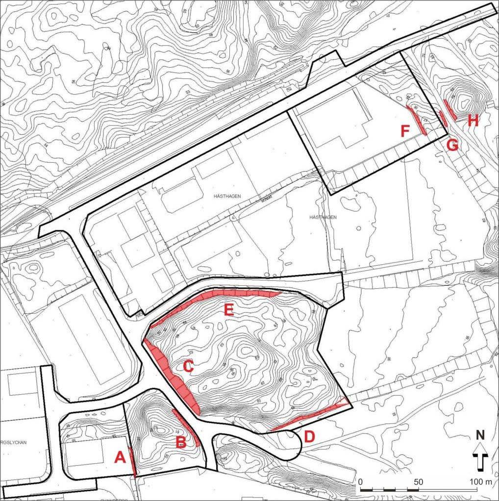 5 (12) När exakta lägen för planerade byggnader/anläggningar är bestämda rekommenderas att kompletterande geoteknisk undersökning och utredning utförs med avseende på grundläggning och markarbeten.