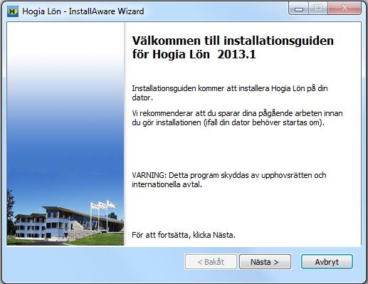 Installation/uppdatering av löneprogrammet 1. Ta en säkerhetskopia på ditt/dina företag under menyn Arkiv och Säkerhetskopiering inne i programmet. 2.