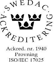 RAPPORT utfärdat av ackredterat laboratorum REPORT ssued by an Accredted Laboratory DGE Mark och Mljö RAPPORT AST Hovhultsverket 2017 Uddevalla Kraft AB, Uddevalla 2017-03-29 Uppdragsnr: 412838