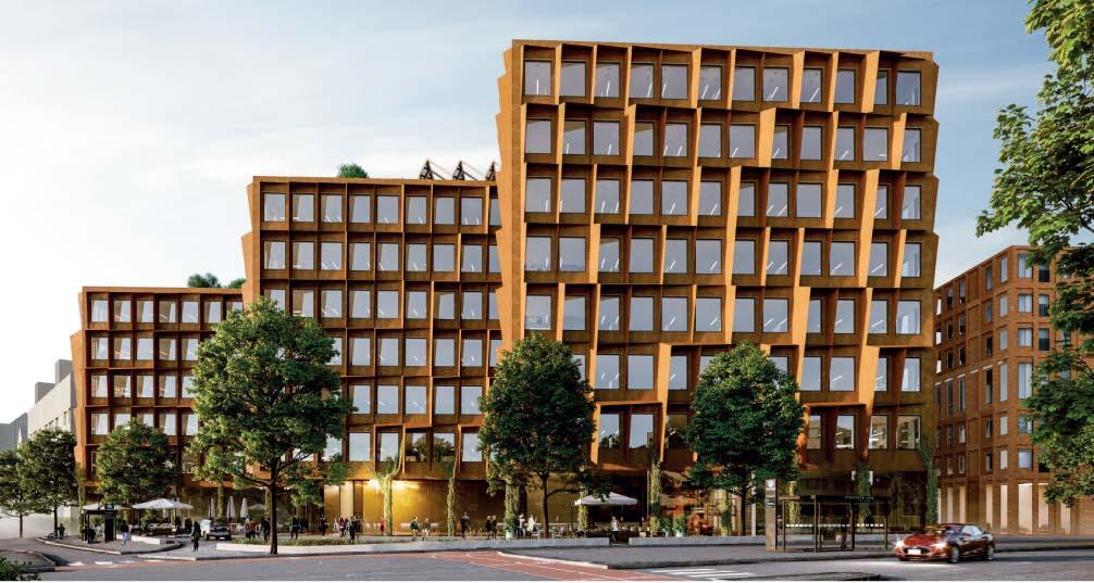 Utformningen av ny bebyggelse ställer höga krav på gestaltningen då kvarteret vetter mot den södra entrén till området, från Söderleden.