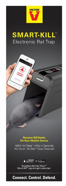 Sortiment ELEKTRISKA RÅTTFÄLLOR V115031 M2 Smart-Kill Elektrisk Råttfälla med Wifi Rek pris konsument: 1195:- Victor Elektriska råttfälla med WiFi-uppkoppling dödar upp till 50 råttor på en