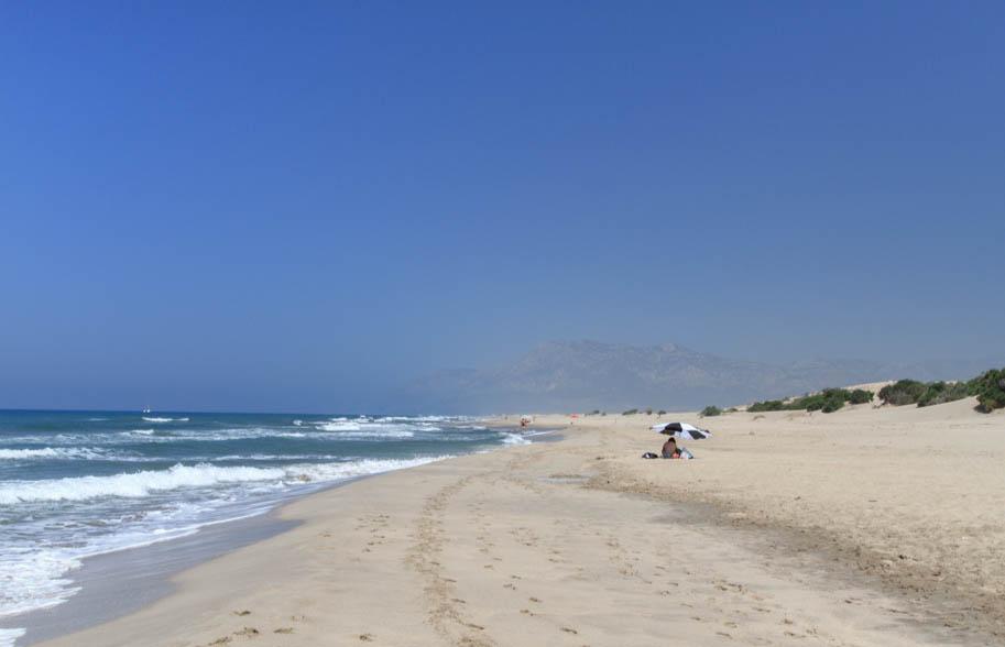 den näst längsta sandstranden i Turkiet.