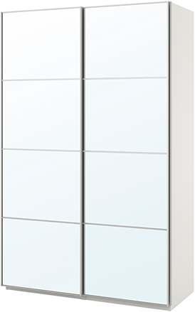 spegelglas. B200 D66, H236 cm. Svartbrun/glas. 392.221.