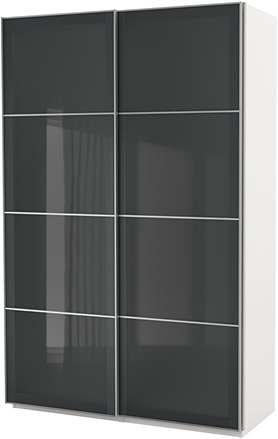 B200 D66, H236 cm. Svartbrun/spegelglas. 191.273.