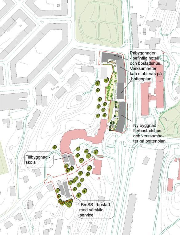 stort allmänt intresse för områdets tillgänglighet till Danska vägen samt kopplingar i väst-östlig riktning.
