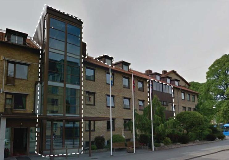 Utformningen ges ett förnyat formspråk eller endast uppdatering av befintliga fasaderna och hitta samspel i fasadernas uppbyggnad.