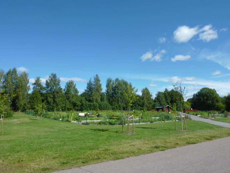 En byggrätt avsätts söder om Kornstigens vändplan för samlingslokal som avses nyttjas för bemannad utomhusbaserad parklek.