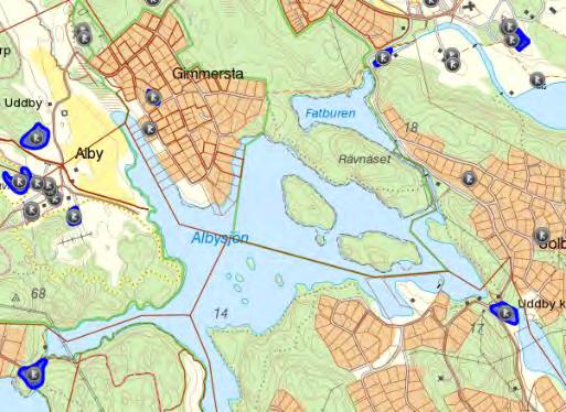 Område av riksintresse för kulturmiljövård (Länsstyrelsens WebbGIS, 2016) 2.9 MILJÖKVALITETSNORM \\ad.stockholm.