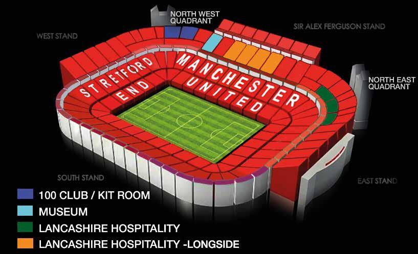 Old Trafford Seating Plan Sir Matt Busby Way, Stretford, Manchester, Storbritannien Lancashire Hospitality