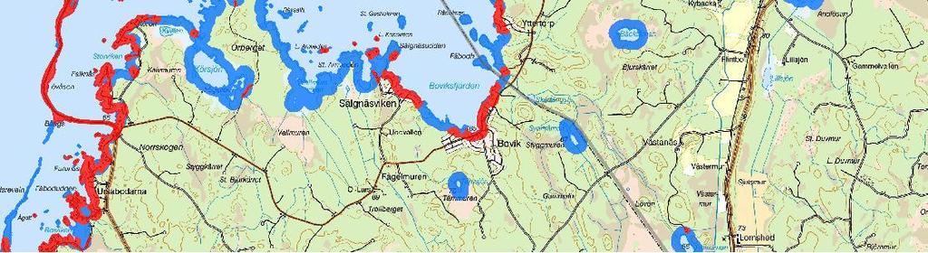 exploaterade stränder och vilka som är oexploaterade. Figur 12.