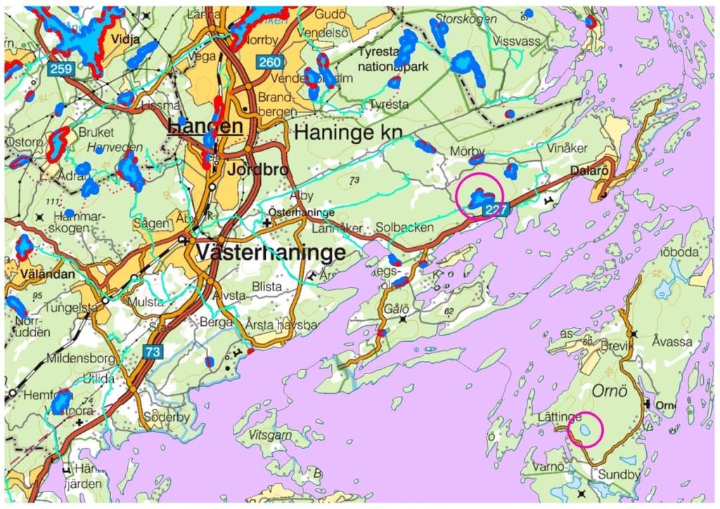 sötvatten (på fastlandet).