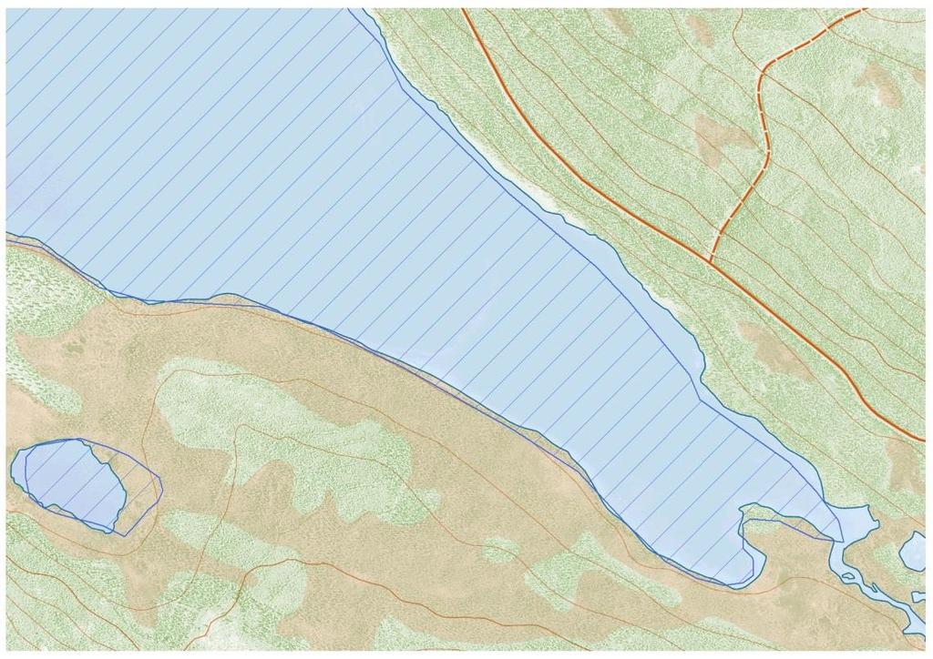 5. Pielnejaure är exempel på en sjö som har ett anslutande vattendrag