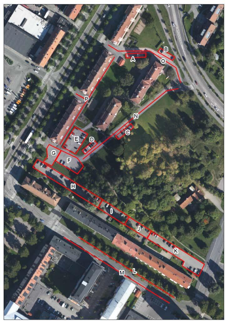 Eskilstuna kommun Datum 2 (7) Nulägesbeskrivning parkering Inledningsbeskrivning Parkeringsräkning har gjorts i området vid 6 tillfällen från november 2016 till januari 2017.