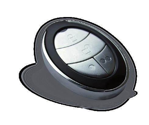 Fyra knappar Idrifttagning knappsändare (tillval): För att kunna idriftsätta knappsändaren måste du installera