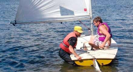 Sailcoach i Småland I insats: Bebben Stenholm är en av SSF Sailcoacher som hjälper landets klubbar bland annat i deras utbildningsverksamhet.