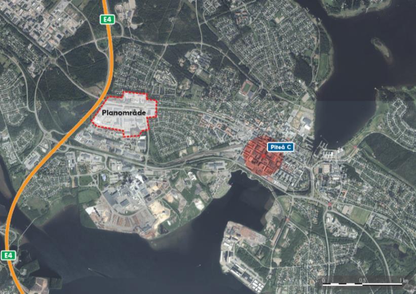 I norr avgränsas området i stort av Källbogatan och i söder går plangränsen mellan Volt- och Amperegatan.