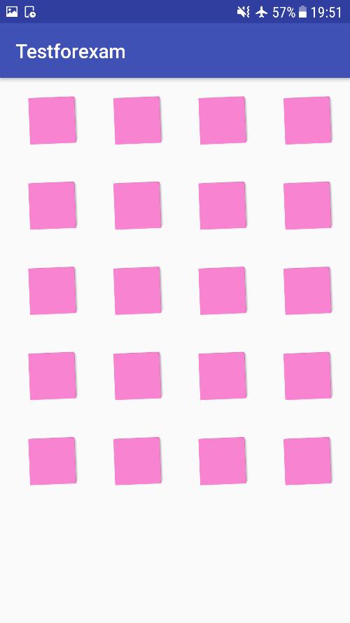 Vyn består av en bild som är densamma för alla applikationer, en editerbar textruta med exakt samma text, två radio-buttons, två checkboxar och två knappar, se Figur 6.