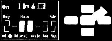 Symbolen för natttemperatur blinkar och ON visas bredvid temperaturen på displayen. 2.