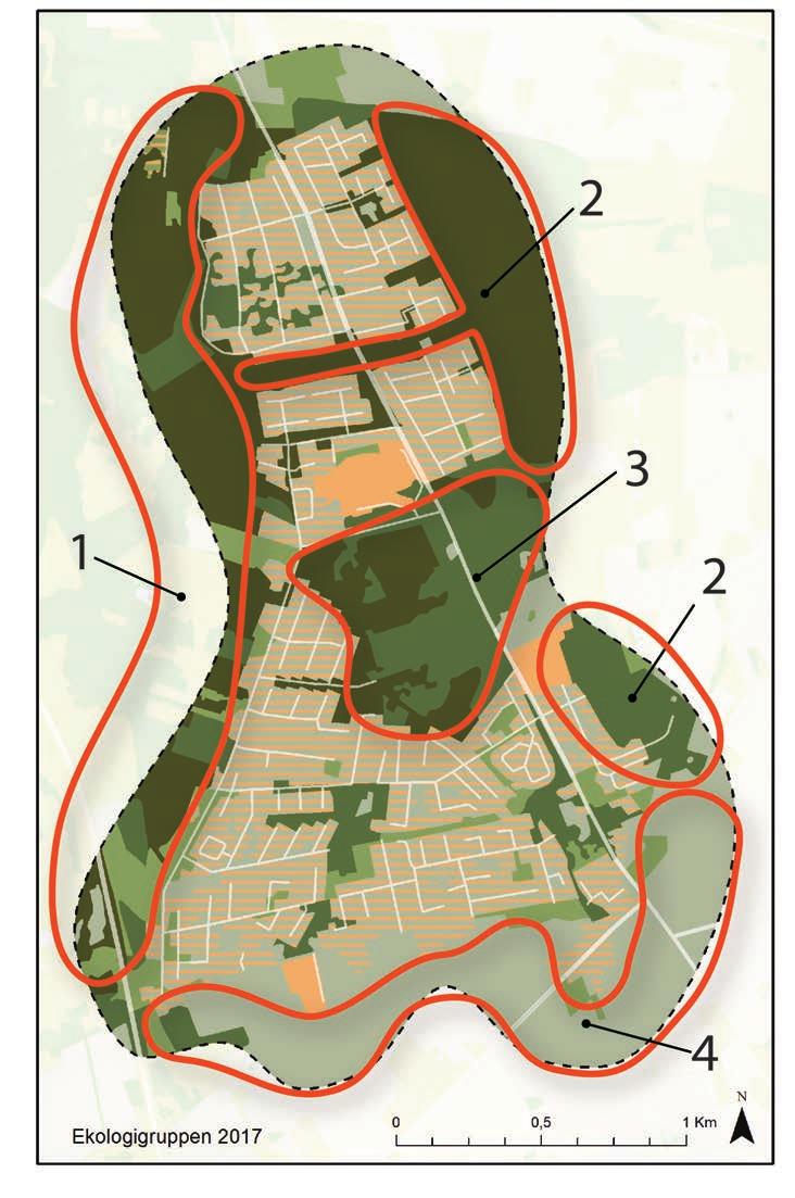 Hofterup/Ålstorp Hofterup/Ålstorp är tillgången på grönstruktur i förhållande till andra tätorter i kommunen mycket god.