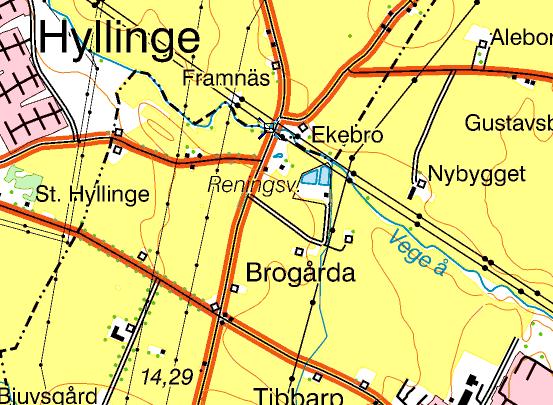 7. Vege å, Ekebro Datum: 2015-10-20 Kommun: Åstorp Koordinat:6223410/1318920 Proverna togs 0-10 m nedströms bron.