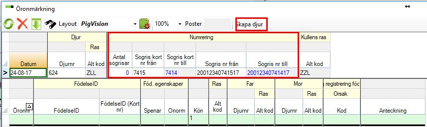 Sida 7 av 11 Nu skapas dina gyltor och du kan lägga till Spenar om du vill.