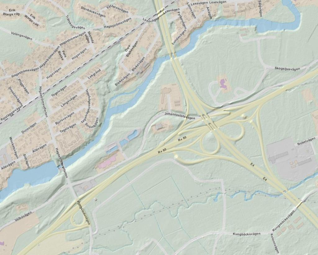 cx-länskartan med en terrängskuggning av NNH