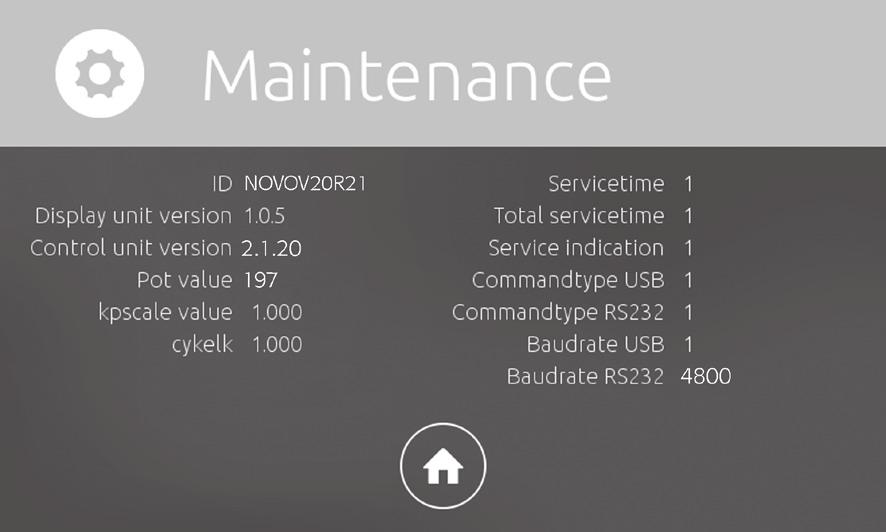 Standard Single value Service och underhåll. Detta används i huvudsak av servicepersonal.
