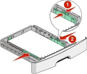Fylla på papper och specialmaterial 31 1 Linje för maximal påfyllnad När du fyller på brevpapper ska du placera brevpapperets överkant mot fackets