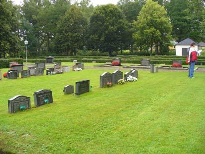 Gravvårdstyper I kvarter I är det norr om kyrkan huvudsakligen högresta gravvårdar och här finns elva grusgravar. Söder om kyrkan är det huvudsakligen låga breda vårdar, även grusgravar.