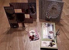 Porträtteckningar av Linda Bedwall, Smålandsstenar. 1 28 feb i Broaryd 4 29 mars i Burseryd Akvareller Roy Svensson, Halmstad.