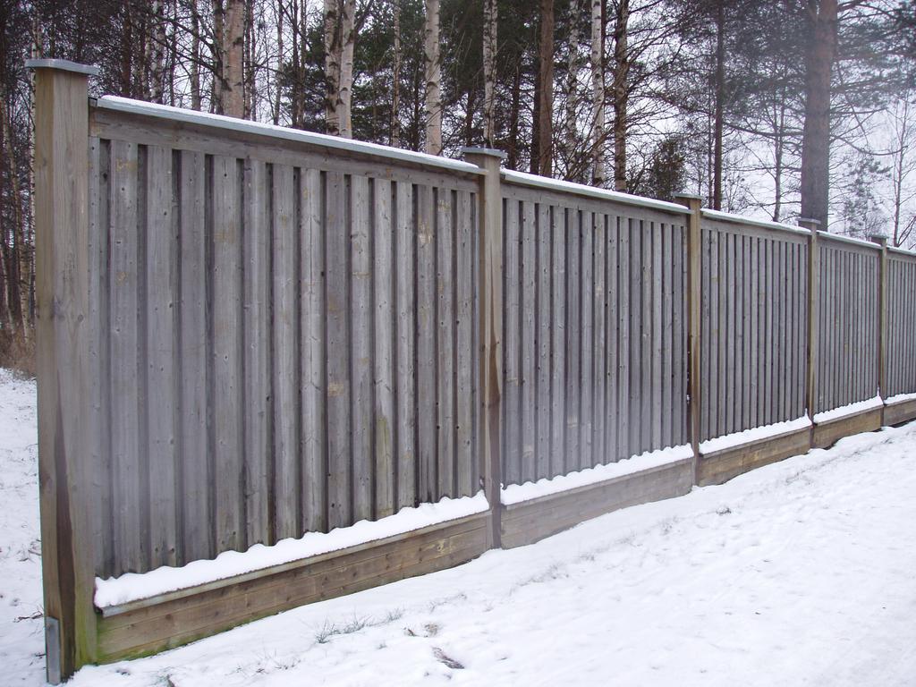 Västra Länken Exempel på bullerskyddsplank i trä