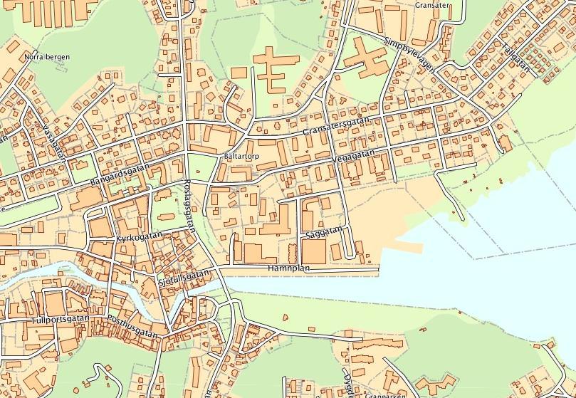 2. Kort beskrivning av aktuellt område och kort historik 2.1 Orientering Aktuellt område är beläget ca 1 km öster om Norrtälje centrum på Norrtäljevikens norra strand.