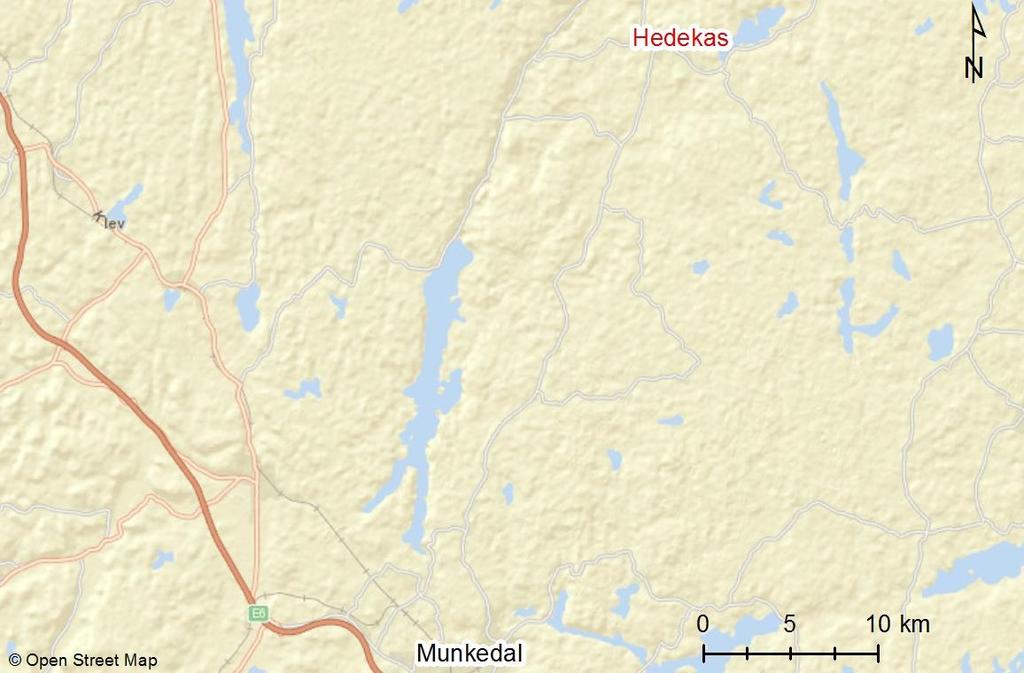 C) Regional jordartsdatabas, Munkedals kommun, skala 1:250 000 D) Naturvårdsverkets allmänna råd om vattenskyddsområden NFS 2003:16 E) Naturvårdsverkets handbok om vattenskyddsområde, 2010:5.
