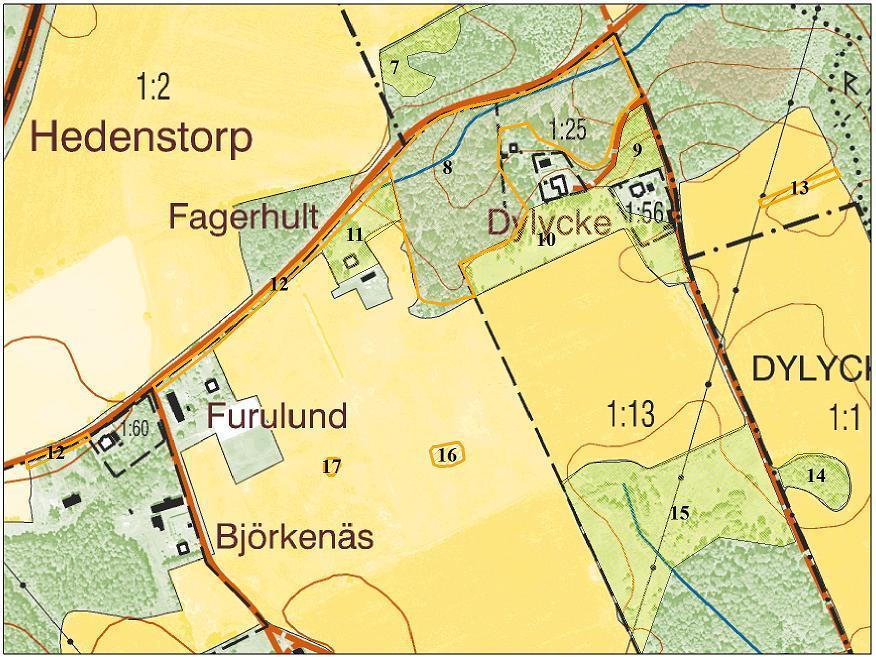 17 Karta 5: Detaljkarta område 8 17.