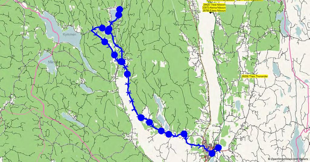 8/16/2018 12:22:38 PM Karta för Tur 2131 M - F Fordon 6690 Skolbuss 16 Sunne 2131 6.28 7.