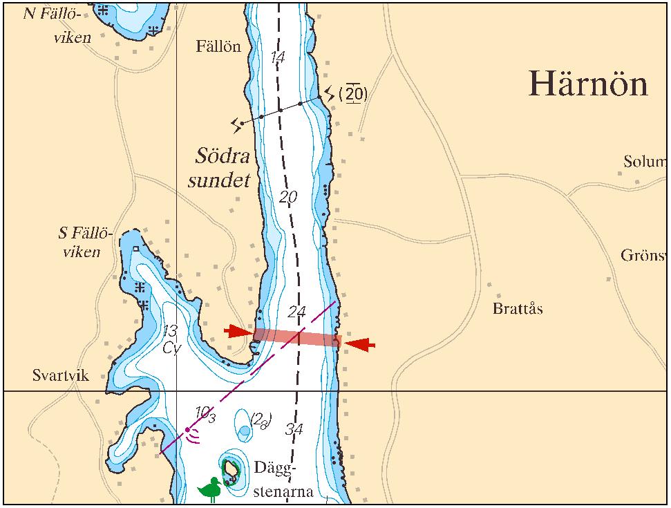 2015-10-01 5 Nr 566 Ålands hav och Skärgårdshavet Kabelläggning Fällön - Härnön Härnösand Energi & Miljö AB Publ. 1 oktober 2015 * 10668 (T) Sjökort: 536 Sverige. Ålands hav och Skärgårdshavet. Östhammarsfjärden.