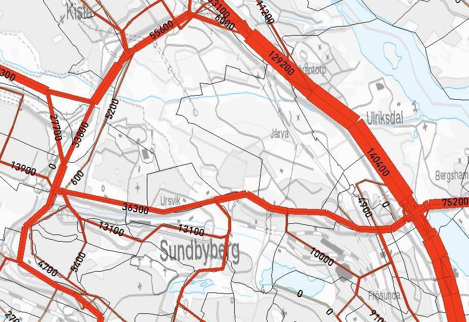 2025/2030 lokalt i Hallonbergen-Ör för JA. Figur 11.