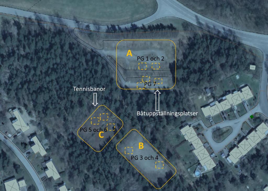 Sida 4 (11) 2 Beskrivning och provtagning Området idag är obebyggt och består av naturmark mellan bergsknallar. Marken är kuperad med berg i dagen och svackor.