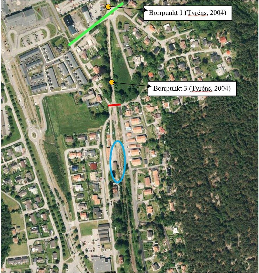 6 (13) Figur 1 Flygfoto med provpunkter, stationsområde och Kläppavägen. Flygfoto erhållen av Kungsbacka kommun. 2 Riktvärden Tillståndsbedömning 2.