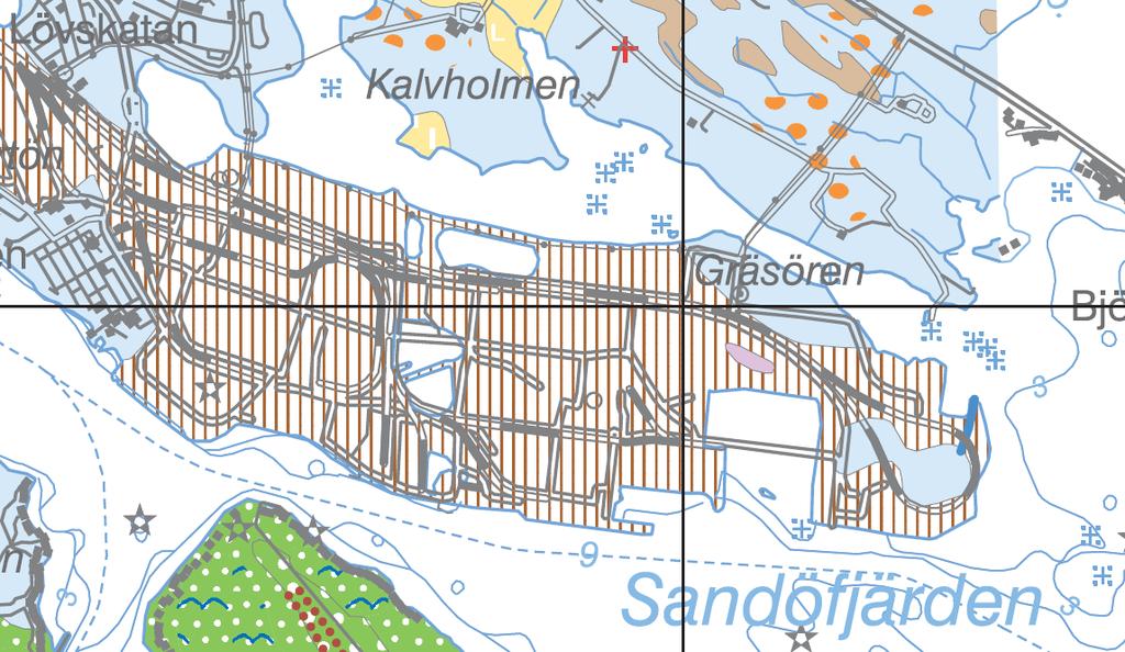 3 OMRÅDESBESKRIVNING 3.1 Generell områdesbeskrivning Landområdena öster om Svartön skapades genom den omfattande utfyllnaden som skedde i samband med Stålverk 80 projektet under 1970-talet.