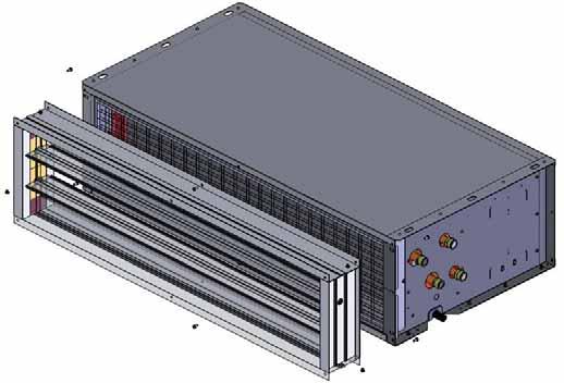 INSTALLATION, DRIFTS OCH Kanalansluten luftkylare SSP LUFTMÄNGDJUSTERING SKRUV OCH MUTTER SSP 1-5 x8 Skruvar TC+M5x12 UNl7687 x6