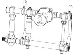 Uppbyggnad Basmodellen av TMix L3 innehåller följande komponenter: 1. Cirkulationspump med kabel och stickpropp. 2. Inbyggd strypventil. 3. 3-vägs termostatventil. 4. Manuell avluftare. 5.