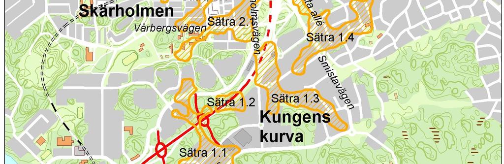 Från början var Sätraån ca 6 km lång med ett